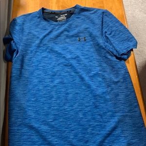 Blue under armour dry fit shirt